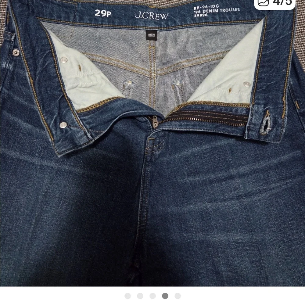J. Crew Dark Blue Denim Jeans - Picture 2 of 3